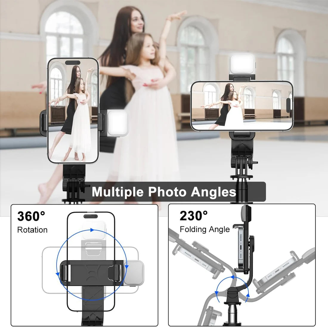 SnapVista 3-in-1 Bluetooth Selfie Tripod