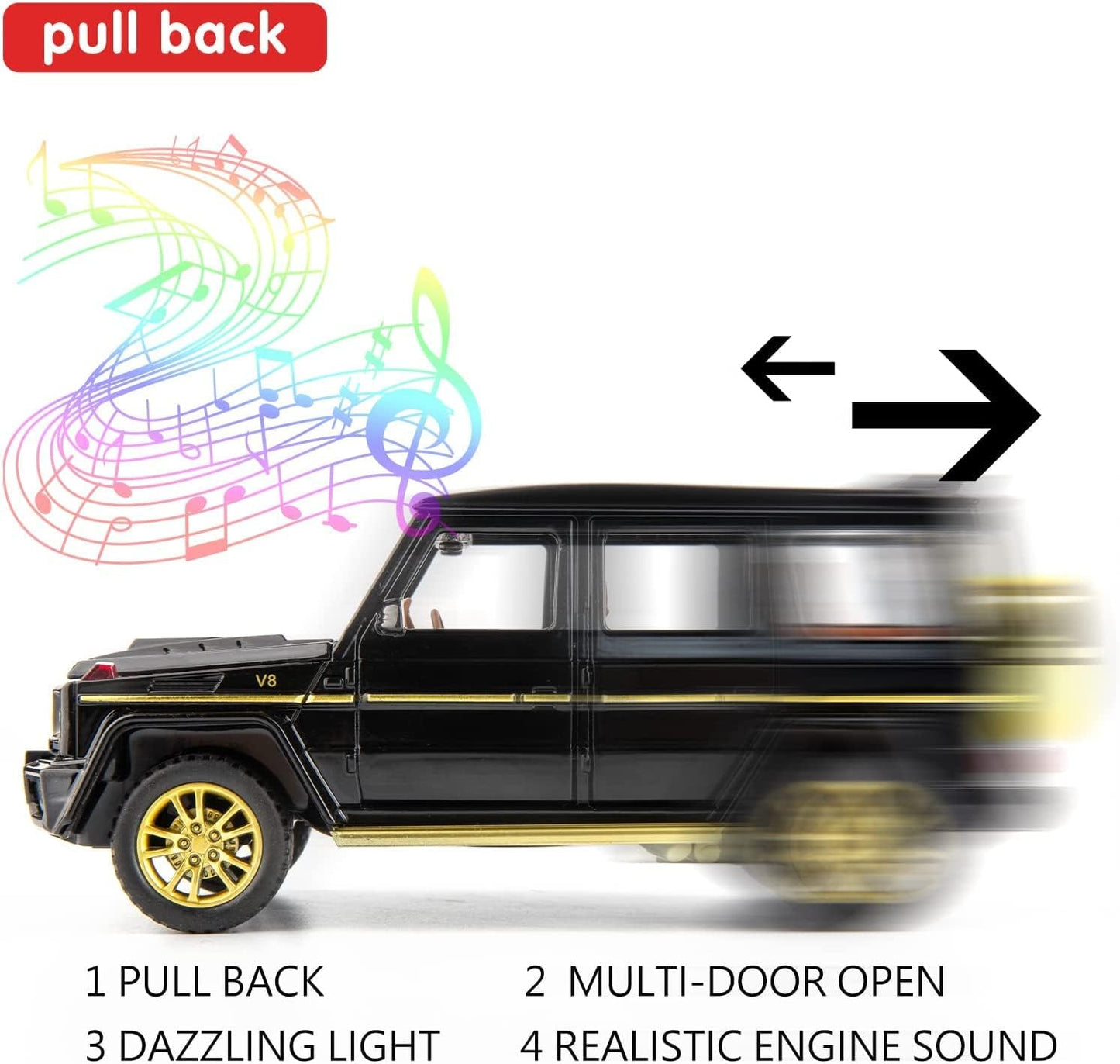 G Wagon | G63 AMG 1:32 Diecast Model Car with Sound and Light