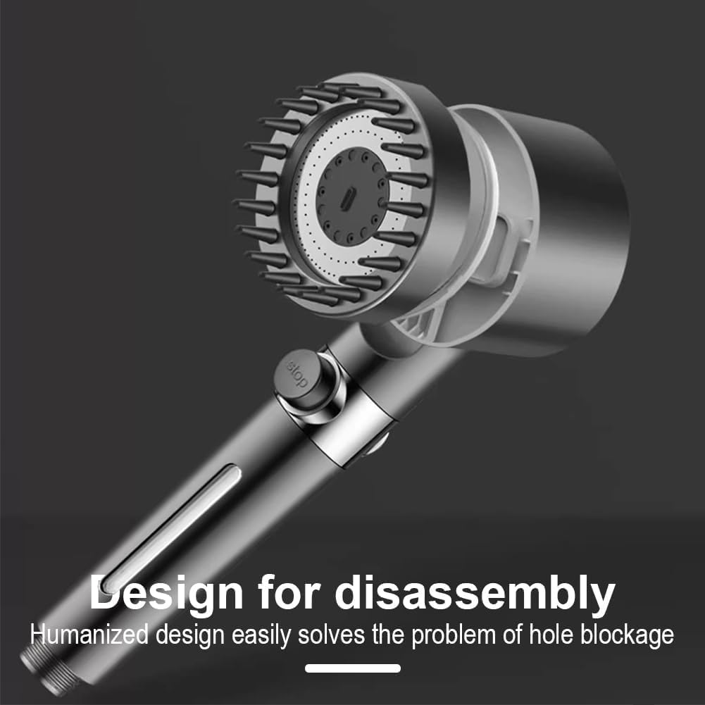 TriMist™ 3-Mode Rain-Mist-Massage Shower Head – Adjustable Triple Spray Settings