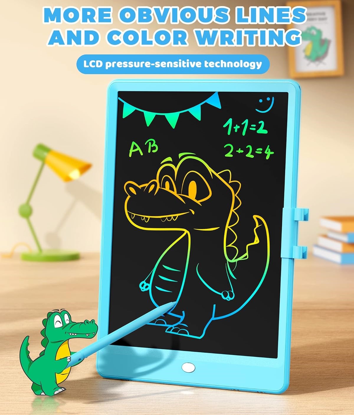 ColorScribe™ Colour LCD Writing Tablet -- Multi-Colour Screen, Lock-Erase, Ultra-Light