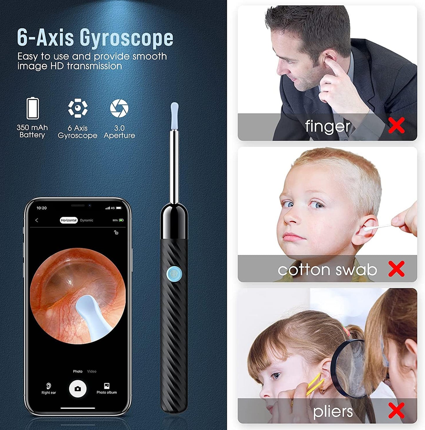 Morelax™ Wireless Ear Wax Removal Kit with Camera & Light