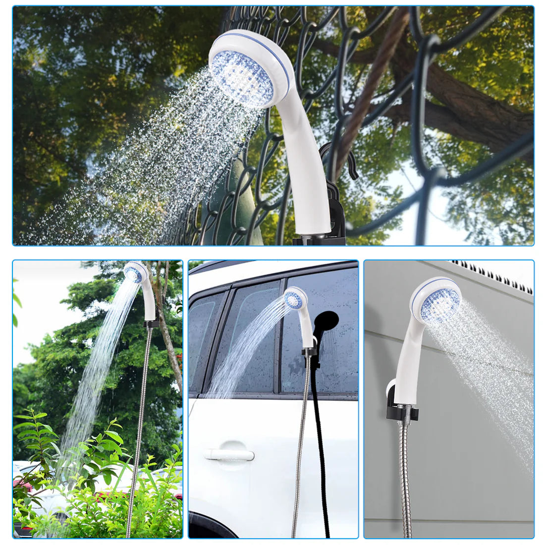 AquaLite™ Compact Handheld Outdoor Shower – Portable Travel & Camping Water Sprayer